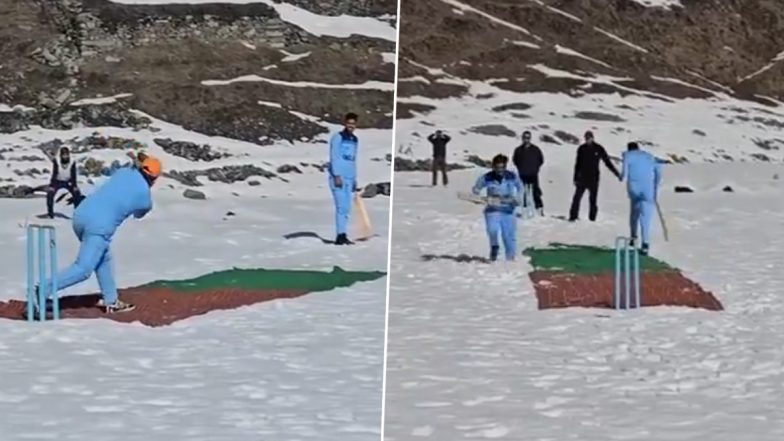 Indian Army Organises Snow Cricket: बारामूला में भारतीय सेना ने LOC के पास स्थित गग्गर हिल गांव में स्नो क्रिकेट का किया आयोजन, देखें वीडियो