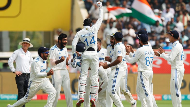 India Beat England 2nd Test 2024: इंग्लैंड को 106 रन से हराकर भारत ने श्रृंखला में की जबरदस्त वापसी, जसप्रीत बुमराह-रविचंद्रन अश्विन के खाते में 3-3 विकेट