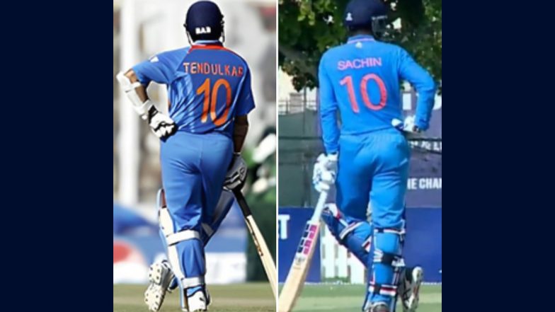 IPL फ्रेंचाइजी Punjab Kings ने सचिन धास के नॉन-स्ट्राइकर पोज़ की तुलना सचिन तेंदुलकर से की, तस्वीर हुई वायरल