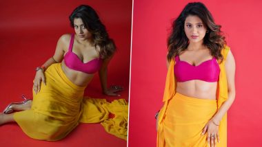 Anjali Arora ने पिंक ब्रालेट पहन दिए सेक्सी पोज, एक्ट्रेस की हॉटनेस ने बढ़ाया सोशल मीडिया का तापमान (View Pics)