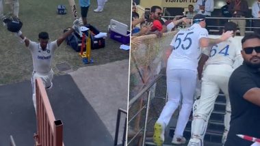 Ben Stokes Pats on Yashasvi Jaiswal: ड्रेसिंग रूम की ओर जाते हुए बेन स्टोक्स ने यशस्वी जयसवाल की थपथपाई पीठ, दोहरे शतक के लिए की सराहना, देखें वीडियो