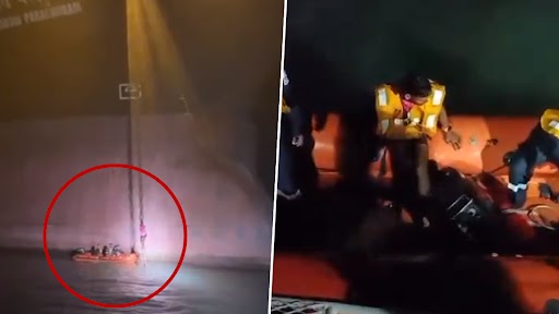 Indian Coast Guard Saved Man Life: प्राइवेट याच मैकग्रेगर से मुंबई के पास समुद्र में गिरा शख्स,  भारतीय  कोस्ट गार्ड ने कड़ी मशक्कत के बाद रेस्क्यू कर बचाया- VIDEO