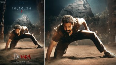 Devara Release Date: दशहरे पर धूम मचाएगी Jr NTR स्टारर 'देवरा', सैफ अली खान और जाह्नवी कपूर भी प्रमुख भूमिका में आएंगे नजर (View Pics)