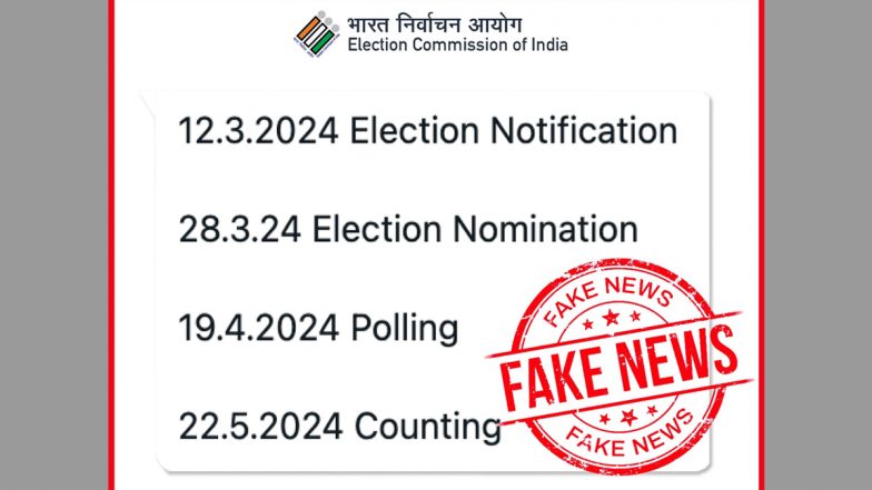 Fact Check: EC ने किया साफ़, आगमी लोकसभा चुनाव की अभी घोषित नहीं हुई तारीख, वायरल पोस्ट को बताया फेक
