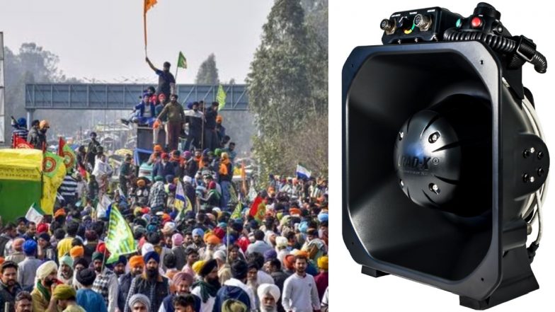 किसान आंदोलन: शंभू बॉर्डर पर लगाई गई LRAD डिवाइस, इसकी तेज आवाज से बहरा हो सकता है इंसान
