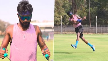 Hardik Pandya Training: हार्दिक पंड्या ने IPL से पहले ट्रेनिंग में फूंकी जान, चोट के बाद वापसी के लिए कर रहे कड़ी मेहनत, देखें वीडियो