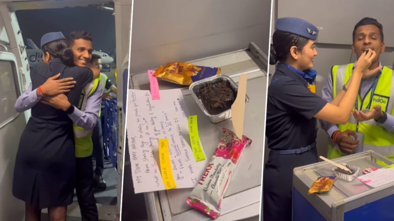 इंडिगो में भाई की नौकरी लगने से बेहद खुश हुई फ्लाइट अटेंडेंट बहन, दिया खास सरप्राइज (Watch Viral Video)