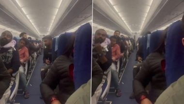 Indigo Flight: खराब मौसम-तेज तूफ़ान के चलते दिल्ली से श्रीनगर जा रहा इंडिगो विमान असमान में डगमगाने लगा, घबराए यात्री प्रार्थना करते दिखें (Watch Video)