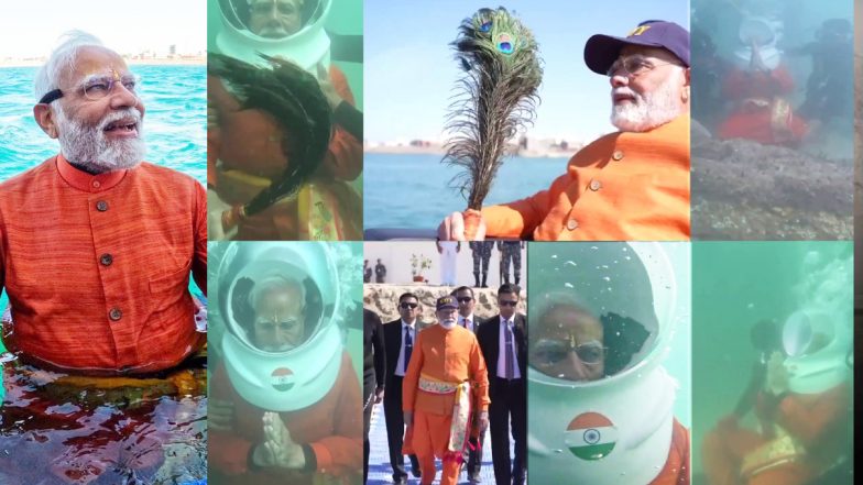 VIDEO: गहरे समुद्र के अंदर PM मोदी ने द्वारका शहर को किया प्रणाम, पानी के भीतर योगा करने का वीडियो वायरल