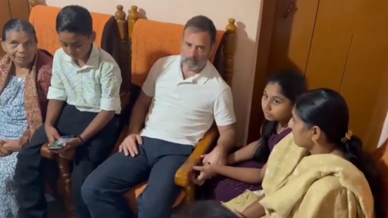 Rahul Gandhi Meets Ajeesh Family: राहुल गांधी पहुंचे वायनाड, हाथी के हमले में मारे गए अजीश के परिवार वालों से की मुलाकात- VIDEO