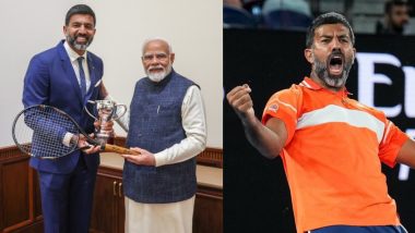 Rohan Bopanna Meets PM Modi: ऑस्ट्रेलियन ओपन चैंपियन रोहन बोपन्ना ने पीएम मोदी को भेंट किया टेनिस रैकेट, प्रधानमंत्री ने भी की जमकर तारीफ