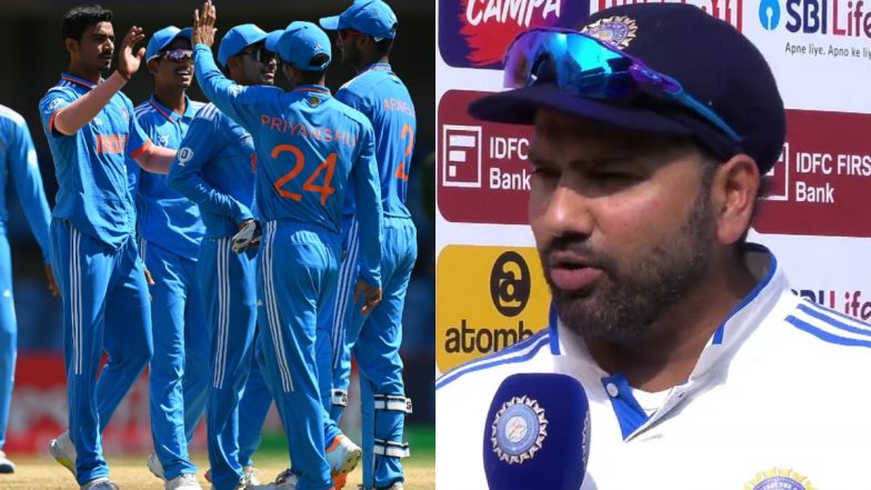 Rohit Sharma Wishes&nbsp;Good Luck To India U19 Team:&nbsp;ऑस्ट्रेलिया के खिलाफ ICC U19 विश्व कप फाइनल के लिए रोहित शर्मा ने&nbsp;भारतीय U19 टीम को दीं शुभकामनाएं