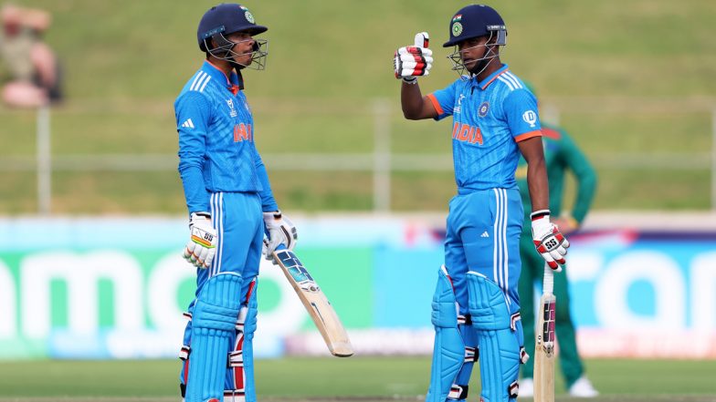 India Qualify For ICC U19 World Cup 2024 Final: अंडर-19 विश्व कप में उदय सहारन और सचिन धास के अर्धशतक से साउथ अफ्रीका को हराया, लगातार 5वीं बार फाइनल में किया क्वालीफाई