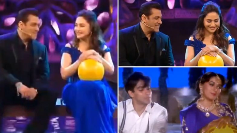 Salman Khan और Madhuri Dixit ने 'हम आपके हैं कौन' का सीन रीक्रिएट कर बिग बॉस 17 के फिनाले में लगाई आग, वीडियो हुआ वायरल (Watch Video)