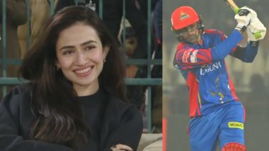 Sana Javed Spotted At PSL Match: सोशल मीडिया पर आलोचना के वावजूद पीएसएल मैच के दौरान शोएब मलिक का हौसला बढ़ाने स्टेडियम पहुंचीं पत्नी सना जावेद