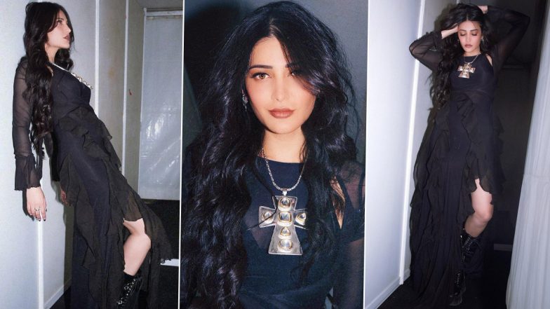 Shruti Haasan ने ब्लैक आउटफिट में मचाया धमाल, सर्वेश के साथ परफॉर्मेंस की झलकियां कीं शेयर (View Pics and Watch Video)