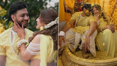 Sonarika Bhadoria Wedding: हल्दी के मौके पर रोमांटिक हुईं टीवी की 'पार्वती' सोनारिका भदौरिया, सोशल मीडिया पर वायरल हुआ वीडियो (Watch Video)