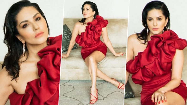 Sunny Leone ने गुलाब का फूल बन कराया फोटोशूट, एक्ट्रेस की दिलकश अदाओं ने मोहा यूजर्स का दिल (Watch Video)