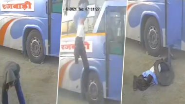 Bus Driver Dies After Tyre Bursts: राजस्थान में बस के टायर में चालक भर रहा था हवा, फटने से मौत, वीडियो CCTV में कैद