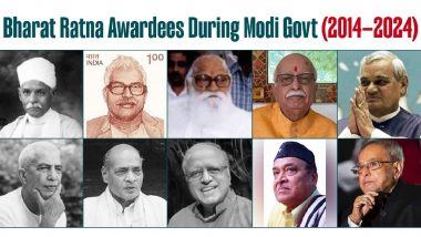 Modi Govt.'s 10 Bharat Ratna: मोदी सरकार ने 2014 से अब तक 10 दिग्गजों को दिया भारत रत्न पुरस्कार, यहां देखें पूरी लिस्ट