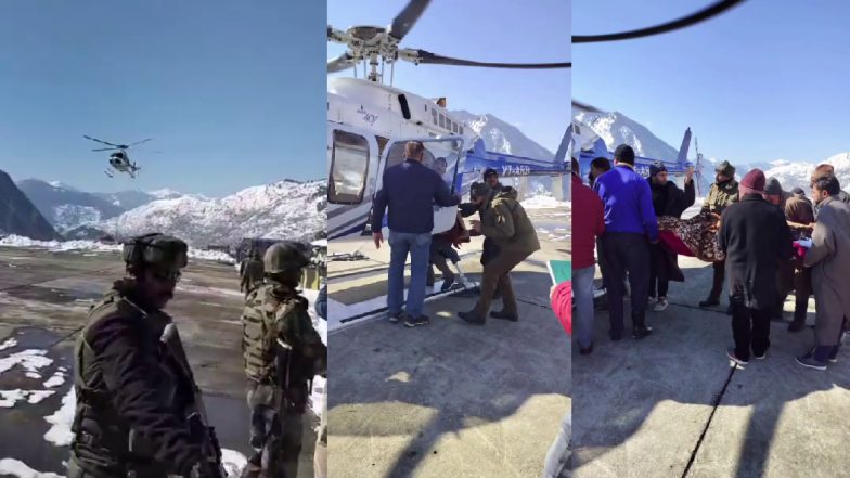 Indian Army Rescue Video: जीत गई जिंदगी! कश्मीर में भारी बर्फबारी में फंसे 10 यात्री, सेना ने हेलीकॉप्टर से किया रेस्क्यू