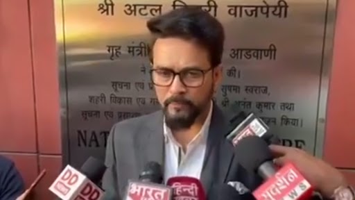 Sandeshkhali Case: केंद्रीय मंत्री अनुराग ठाकुर ने ममता सरकार पर साधा निशाना, कहा- प. बंगाल में प्रेस की आजादी पर खतरा- VIDEO