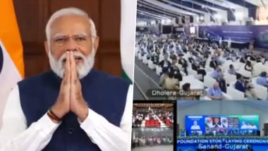 PM Modi: पीएम मोदी ने 3 सेमीकंडक्टर परियोजनाओं का किया शिलान्यास, 1.25 लाख करोड़ की आएगी लागत- VIDEO