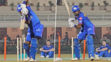 Hardik Pandya Training in Nets: मुंबई इंडियंस के कप्तान हार्दिक पंड्या ने IPL से पहले नेट्स में कर रहे है जमकर प्रैक्टिस, देखें वीडियो