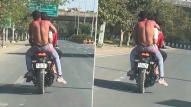 Noida Viral Video: लड़की को बाइक पर बीच में बैठाकर ऑन रोड 'अश्लील हरकत', नोएडा पुलिस ने काटा ₹24500 का चालान