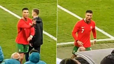 पुर्तगाल की स्लोवेनिया से 0-2 से हार के बाद गुस्साए क्रिस्टियानो रोनाल्डो, पिच से बाहर निकलते ही रेफरी पर बोल दिया हमला, वीडियो वायरल