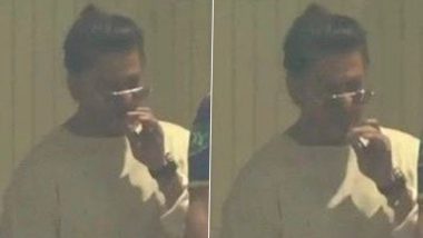 Shahrukh Khan Smoking At Stadium: SRH के खिलाफ मैच के दौरान स्टेडियम में स्मोकिंग करते कैमरे में कैद हुए शाहरुख़ खान, SRK के इस हरकत से फैंस ने मचाया बवाल, देखें रिएक्शन