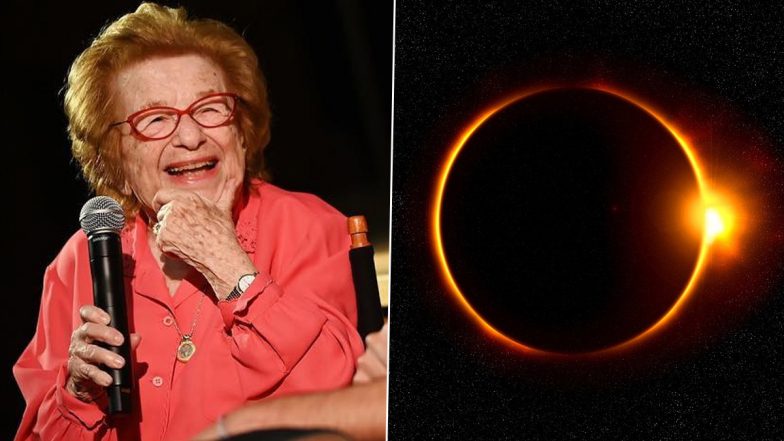 Solar Eclipse: 'सूर्य ग्रहण को देखने के लिए कंडोम की जगह विशेष चश्में का इस्तेमाल करें' सेक्स थेरेपिस्ट डा. रूथ वेस्टहाइमर ने सोशल मीडिया पर दी सलाह (View Tweet)