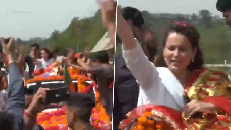 Lok Sabha Election 2024: बीजेपी उम्मीदवार कंगना रनौत ने मंडी में किया रोड शो, कहा- राष्ट्रवादी आवाज को मिलेगा लोगों का समर्थन- VIDEO