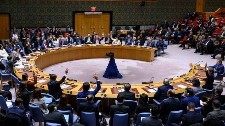 Israel&ndash;Hamas War: गाजा में तत्काल युद्धविराम के प्रस्ताव को मिली मंजूरी, UNSC में वोटिंग से दूर रहा अमेरिका (View Tweet)