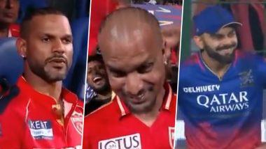 Kohli's Reaction On Shikhar Dhawan's Doppelganger: मैदान में नजर आया शिखर धवन का हमशक्ल, विराट कोहली भी नहीं रोक पाए अपनी हंसी; देखें मजेदार वीडियो-WATCH VIDEO