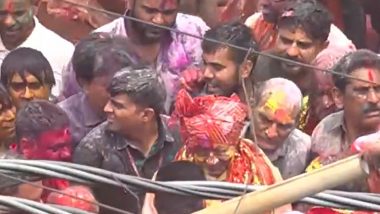 रंगपंचमी के जुलुस में पहुंचे कांग्रेस नेता दिग्विजय सिंह,कार्यकर्ताओं के साथ जमकर खेली होली -Video