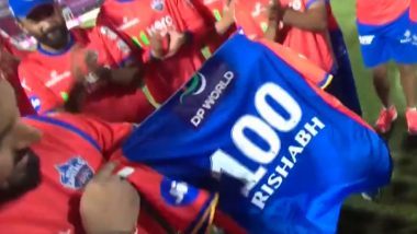 Rishabh Pant 100th IPL Match for DC: ऋषभ पंत ने दिल्ली कैपिटल्स के लिए पूरा किया  100वा आईपीएल मैच,  फ्रेंचाइजी ने दिया स्पेशल जर्सी, देखें वीडियो