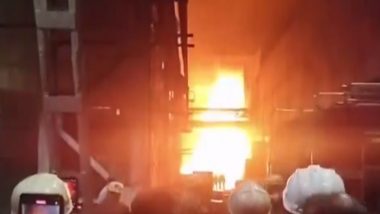 Odisha Fire Video: ओडिशा के राउरकेला में एक स्टील प्लांट में लगी आग, किसी के हताहत होने की कोई खबर नहीं, देखें वीडियो
