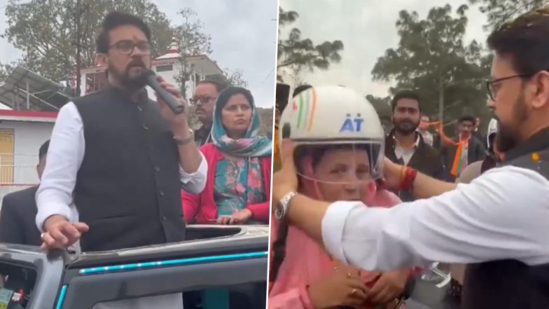 De-Addiction Campaign: अनुराग ठाकुर ने हमीरपुर में नशामुक्ति अभियान के तहत बाइक रैली को दिखाई हरी झंडी, देखें वीडियो