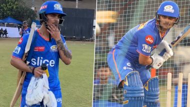 Ishan Kishan Training in Nets Video: मुंबई इंडियंस के प्रैक्टिस कैंप से जुड़े ईशान किशन, IPL से पहले जमकर कर रहे है अभ्यास; देखें वीडियो