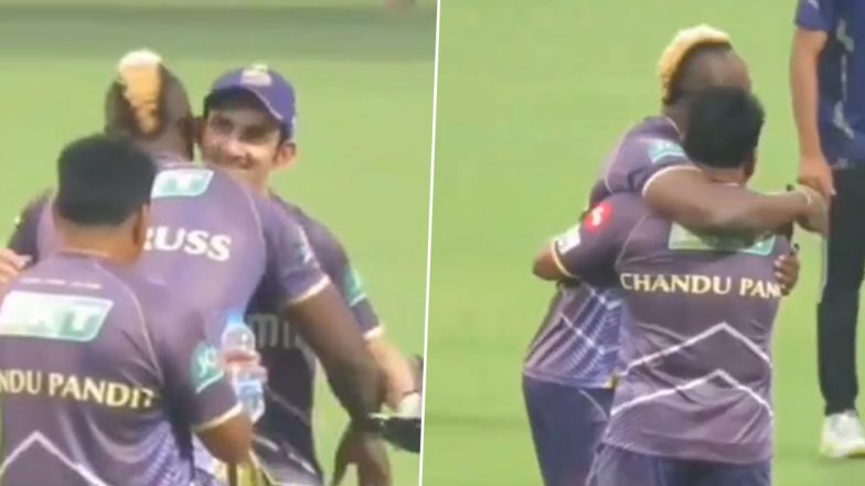 IPL 2024 से पहले KKR प्री-सीजन कैंप में शामिल हुए आंद्रे रसेल, हेड कोच चंद्रकांत पंडित और मेंटर गौतम गंभीर को लगाया गले, देखें वीडियो