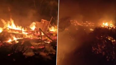 Maharashtra Fire Video: भिवंडी में स्क्रैप गोदाम में लगी भीषण आग, मौके पर दमकल की गाड़ियां मौजूद