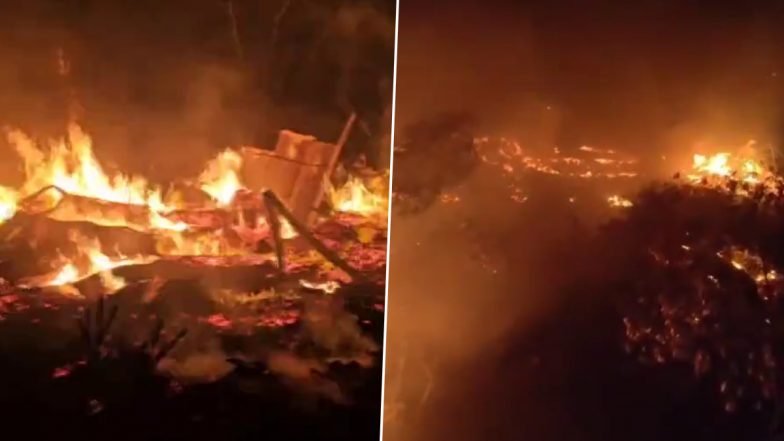 Maharashtra Fire Video: भिवंडी में स्क्रैप गोदाम में लगी भीषण आग, मौके पर दमकल की गाड़ियां मौजूद