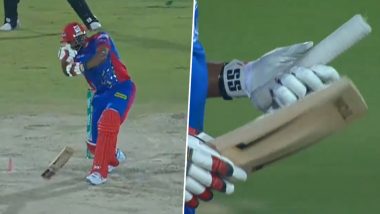 Kieron Pollard’s Bat Breaks: PSL में शक्तिशाली शॉट खेलने के प्रयास में टुटा कीरोन पोलार्ड का बल्ला, देखें वीडियो