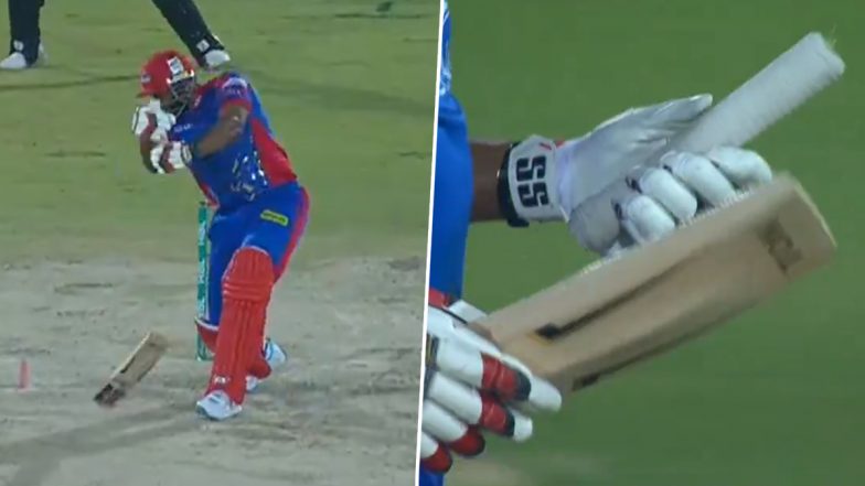Kieron Pollard’s Bat Breaks: PSL में शक्तिशाली शॉट खेलने के प्रयास में टुटा कीरोन पोलार्ड का बल्ला, देखें वीडियो