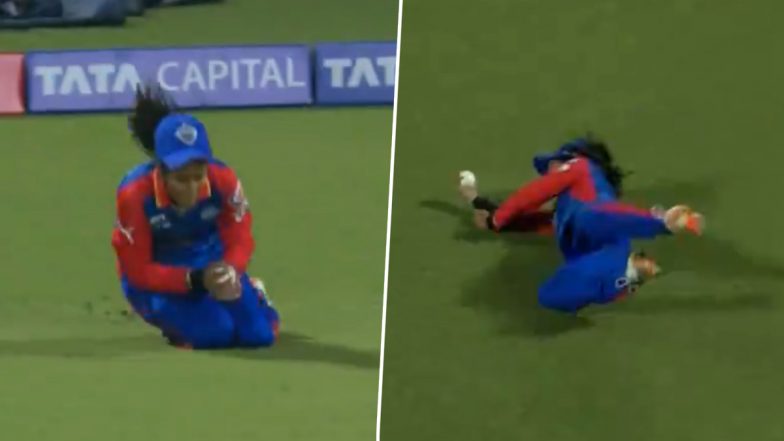 Jemimah Rodrigues Stunning Catch: अमेलिया केर को आउट कराने के लिए जेमिमा रोड्रिग्स ने लपका शानदार कैच, देखें वीडियो