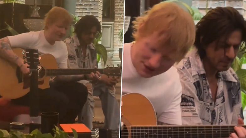 Shah Rukh Khan With Ed Sheeran: मन्नत में शाहरुख खान ने एड शीरन के साथ जबरदस्त हिट गान 'परफेक्ट' गाया, देखें वीडियो