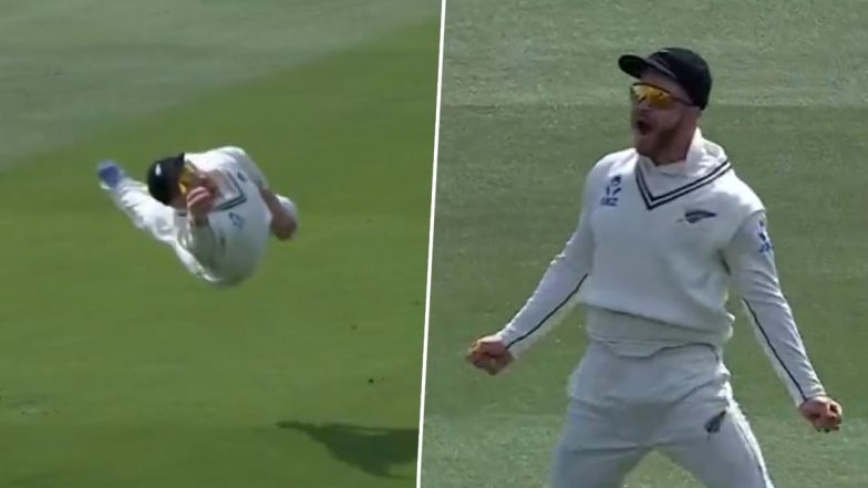 Glenn Phillips Superman Catch: फील्डिंग के दौरान सुपरमैन बने ग्लेन फिलिप्स, हवे में मार्नस लाबुशेन का लपका हैरतअंगेज कैच; देखें वीडियो