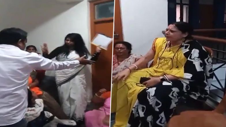 Sandeshkhali Row: बंगाल पुलिस ने लॉकेट चटर्जी, अग्निमित्रा पॉल और BJP महिला मोर्चा के सदस्यों को संदेशखाली जाते समय हिरासत में लिया- Video