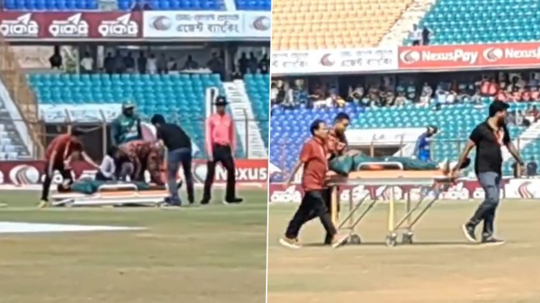 Bangladesh Cricketers Injuries: श्रीलंका के खिलाफ तीसरे वनडे के दौरान चोट लगने के बाद स्ट्रेचर पर मैदान से बाहर गए मुस्तफिजुर रहमान, जेकर अली, देखें वीडियो
